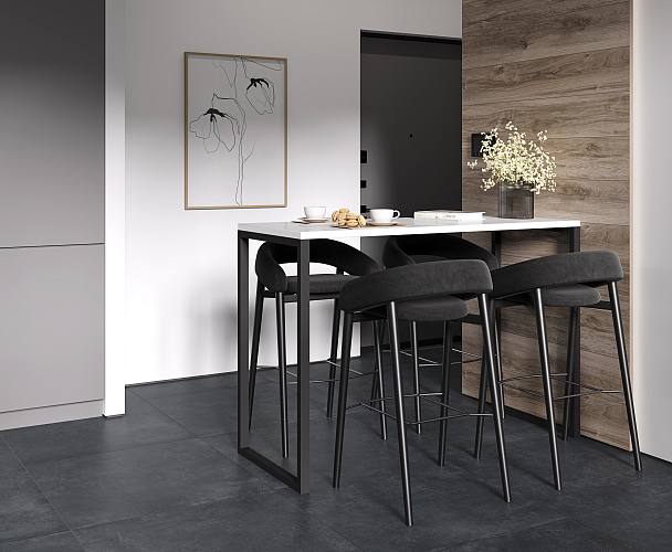 Cement Strength Graphite Керамогранит темно-серый 60х120 Матовый