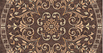 Pompei Панно напольное коричневое (PY6G114) 88x88_1