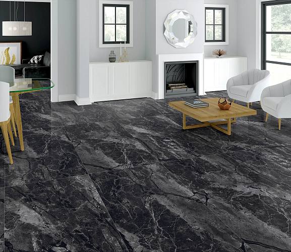Kenya Nero Керамогранит черный 60x120 полированный