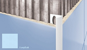 Профиль для плитки CEZAR внешний 9мм голубой