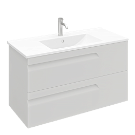 Тумба подвесная ATLAS 100 под умыв-к Creavit Su 100, кашемир матовый, арт. LA-WCAB-100-125