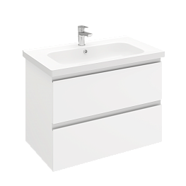 Тумба подвесная ELECTRA 80 под умыв-к Creavit Ideal 80, белый глянец, LE-WCAB-80-101