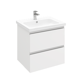 Тумба подвесная ELECTRA 60 под умыв-к Creavit Ideal 60, белый глянец, LE-WCAB-60-101